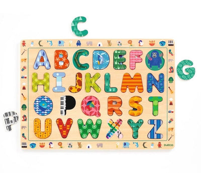 Puzzle | ABC International Wooden Puzzle | Djeco - The Ridge Kids