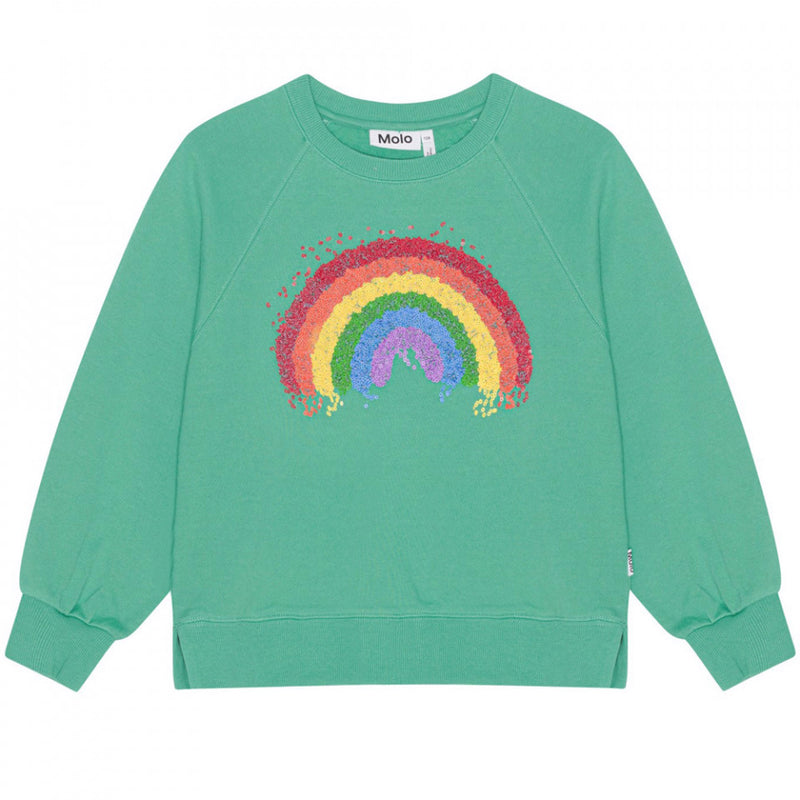 Girls Sweatshirt | Marilee- Chalk Green | Molo