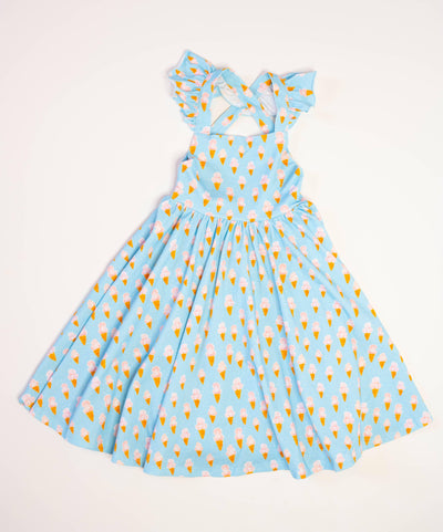 Rosita Dress in Ice Cream Dreams| Pocket Twirl Dress: 18/24m - The Ridge Kids