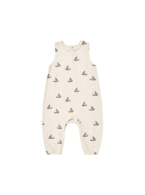 Baby Boy Jumpsuit | Mills- Sailboats| Rylee and Cru