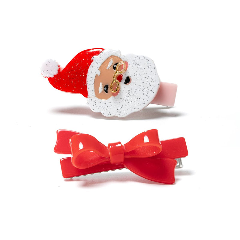 clip set | Santa Claus and Red Bow | Lilies and Roses NY