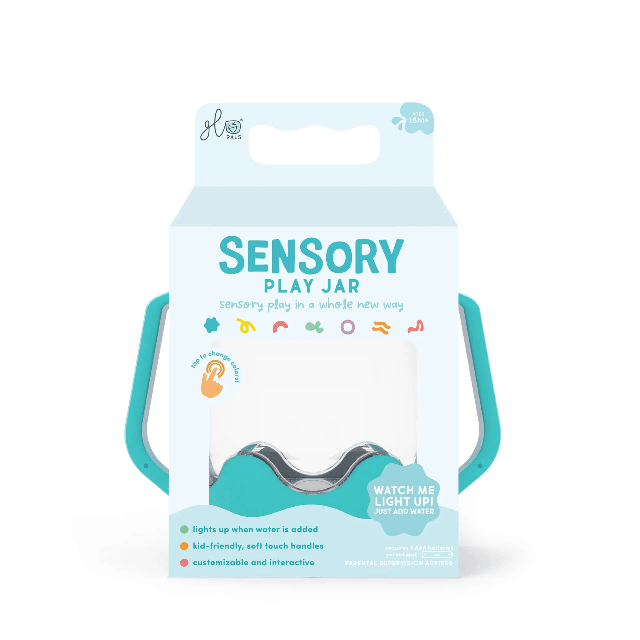 Sensory Toy | Sensory Jar- Teal | Glo Pals - The Ridge Kids