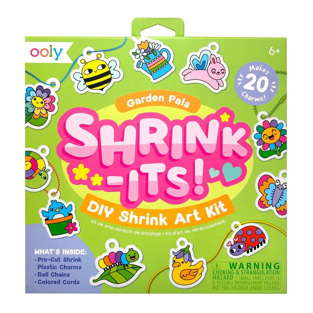 shrink art kit in green packaging with springtime theme on the box. makes 20 charms in all different Spring seasonal themes. 