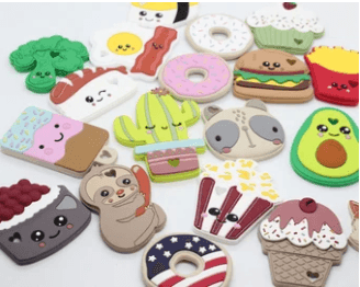 Silicone Teether Toys: Strawberry / yes - The Ridge Kids