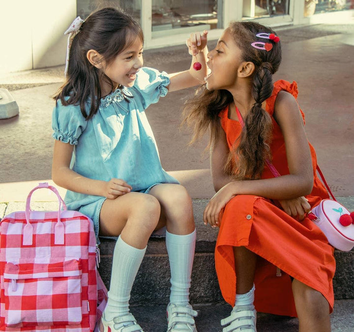 Snap Hair Clips | Sweet Cherry Pom Pom Clips | Rockahula Kids - The Ridge Kids