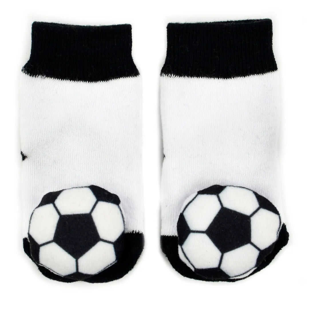 Baby Unisex Socks | Rattle Socks - Soccer | Boogie Toes