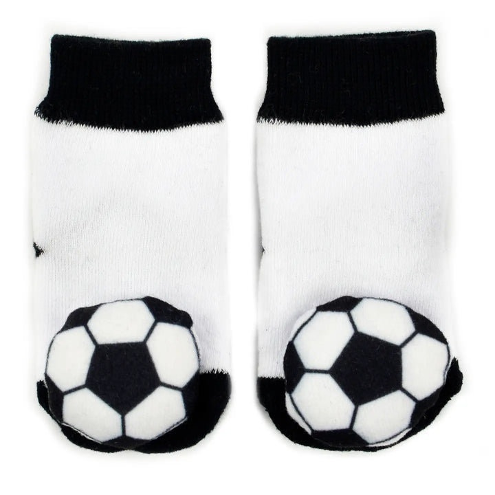 Baby Unisex Socks | Rattle Socks - Soccer | Boogie Toes