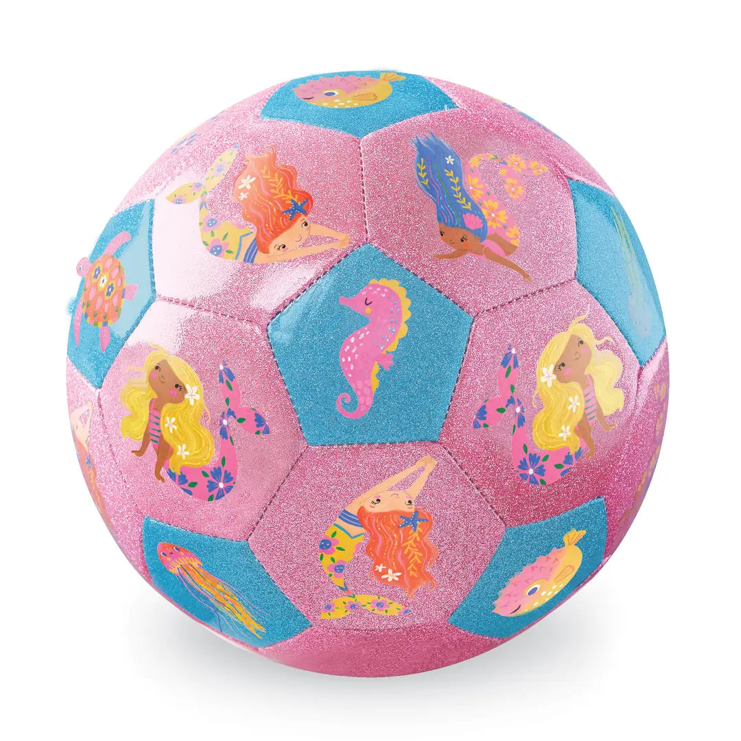 Toys | Size 3 Glitter Soccer Ball- Mermaid Friends | Crocodile Creek