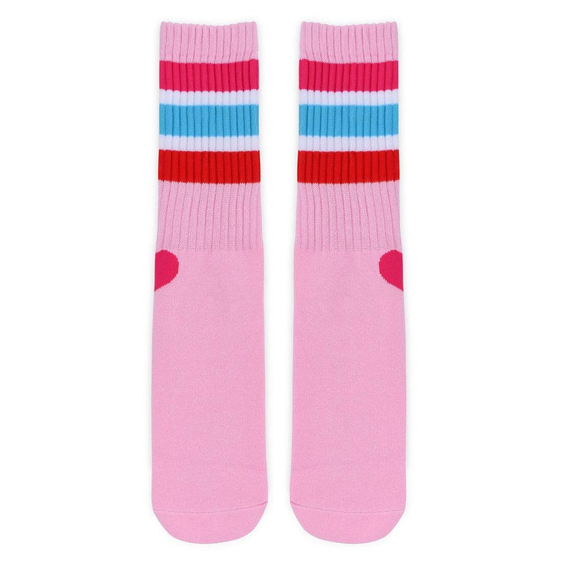 Socks | Sweet Pink Stripes Socks | Iscream - The Ridge Kids