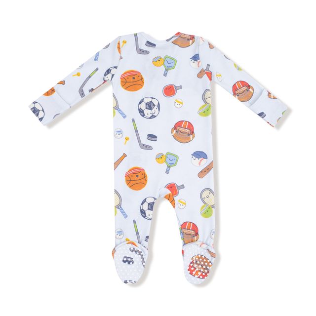 baby onesie with sports theme print 
