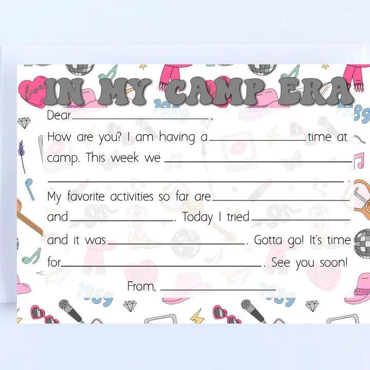 Stationery Set | Camp Cards- Taylor Swift Era Fill In | Cornerstone Studio - The Ridge Kids