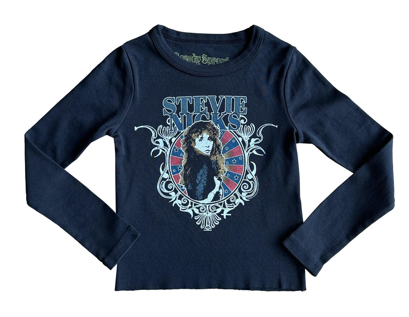 Tween Tops | Stevie Nicks Long Sleeve Ribbed Tee | Rowdy Sprouts