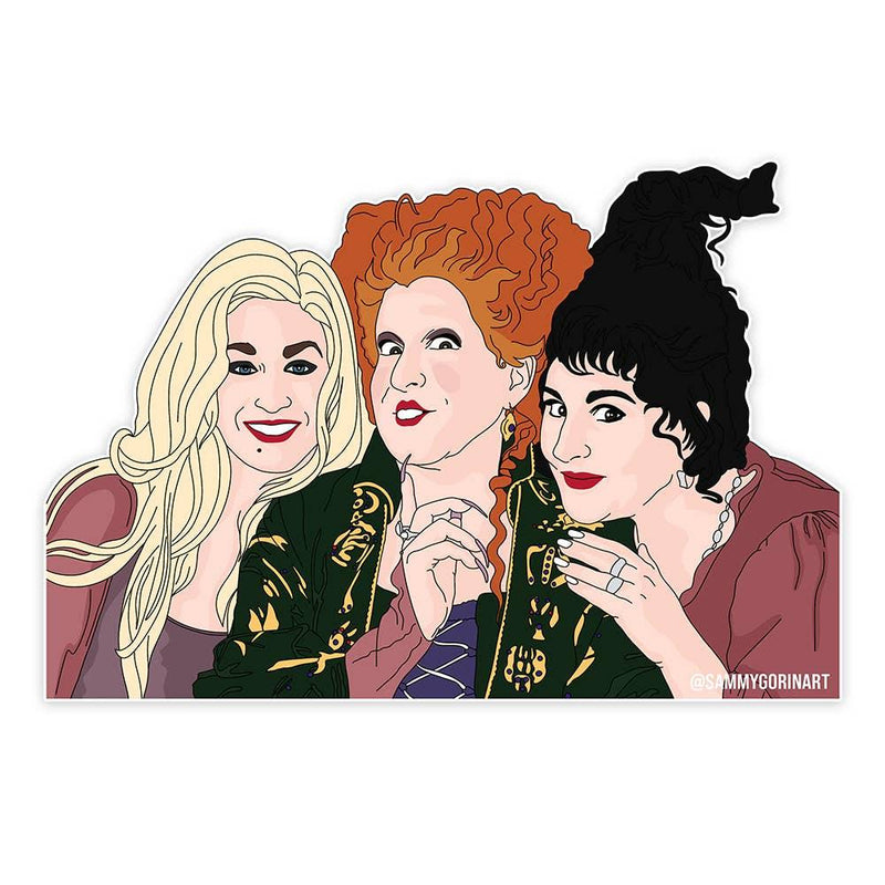 Sticker | Hocus Pocus: Sanderson Sisters- Halloween Sticker| Sammy Gorin - The Ridge Kids