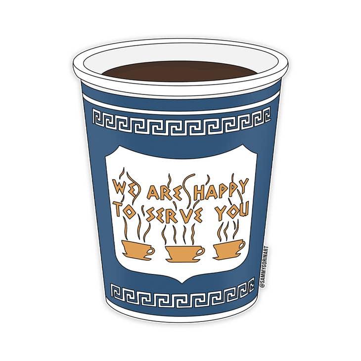 Sticker | New York Coffee Cup | Sammy Gorin Art - The Ridge Kids