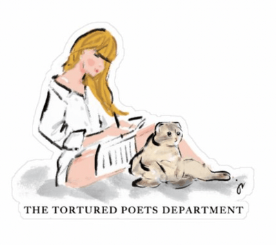Sticker | Taylor Swift -Tortured Poets Department | Jennifer Vallez - The Ridge Kids