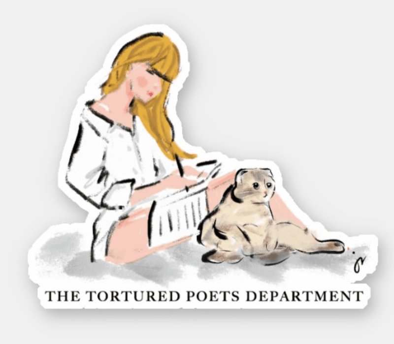 Sticker | Taylor Swift -Tortured Poets Department | Jennifer Vallez - The Ridge Kids