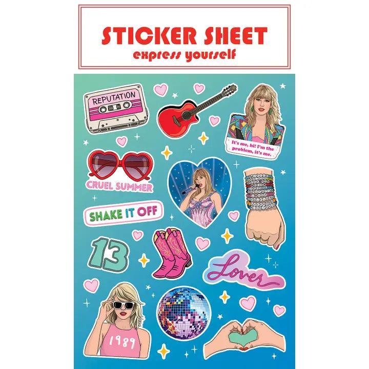 Creative Stationary | Taylor Swift Collage Sticker Sheet | The Found
