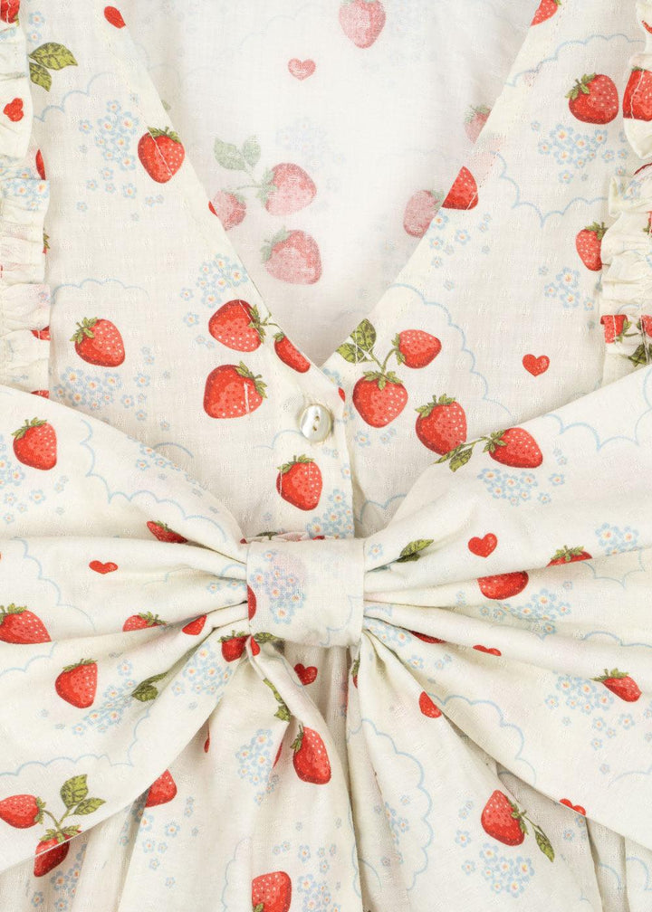 this picture is a close up of the closure of the dress and the bow on the back. 