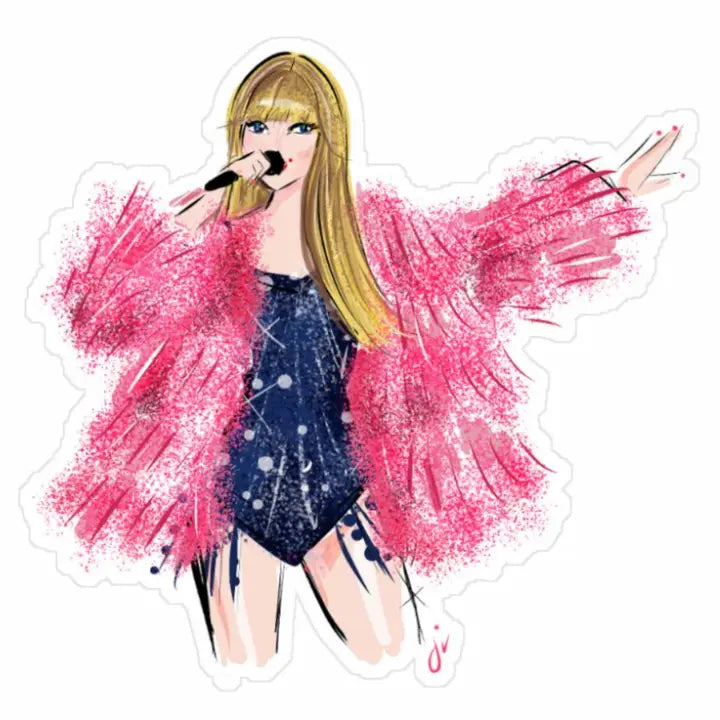 Creative Stationary | Taylor Swift Eras Tassel Jacket Sticker | Jennifer Vallez