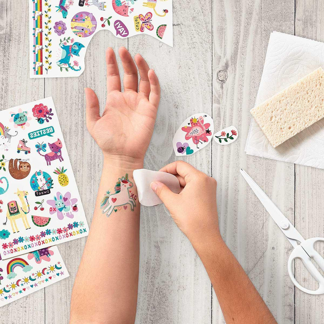 Tattoos | Temporary Glitter Tattoo: Over The Rainbow | Ooly - The Ridge Kids