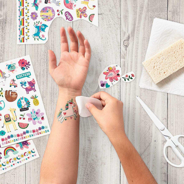 Tattoos | Temporary Glitter Tattoo: Over The Rainbow | Ooly - The Ridge Kids