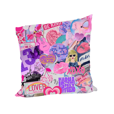 Taylor Swift pillow with Lover print all over the pillow 