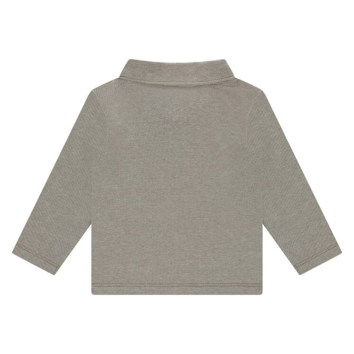 Baby Boys Top | Long Sleeve Polo - Beige | Babyface