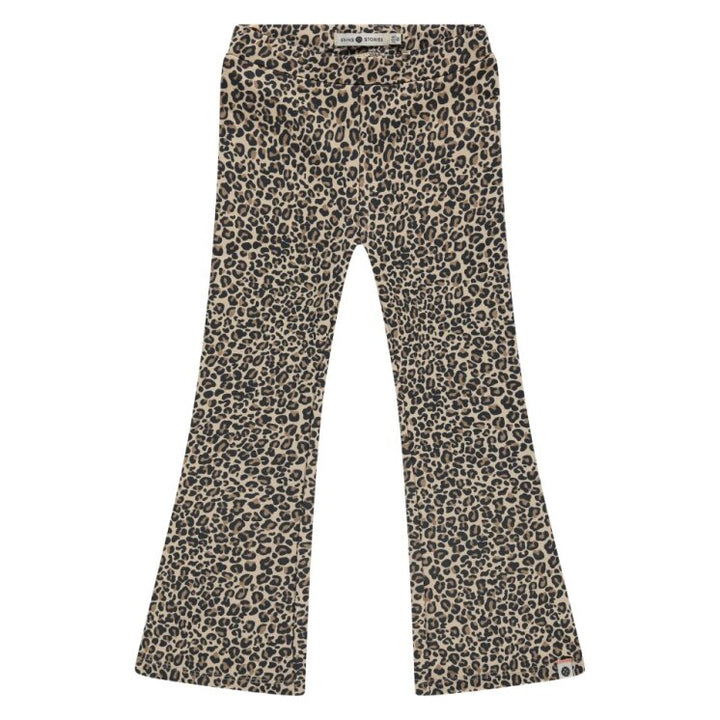 Leopard print pants on a white background