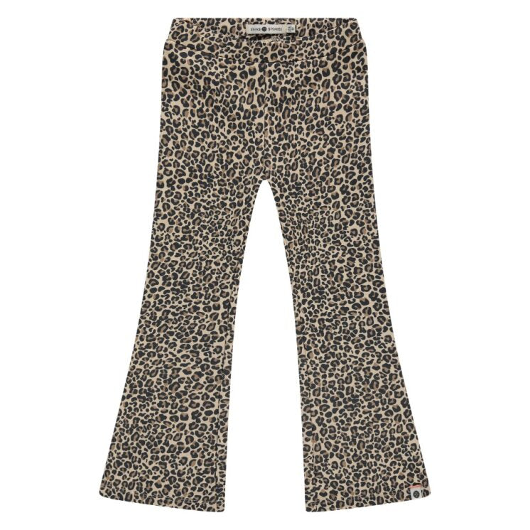 Leopard print pants on a white background