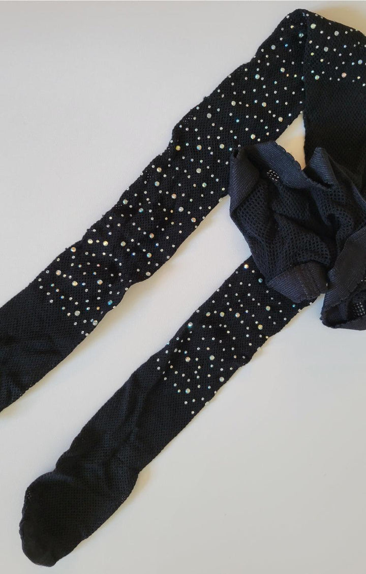 Tights | Bling Rhinestone Girls Tights | Little Loopy Lunas - The Ridge Kids
