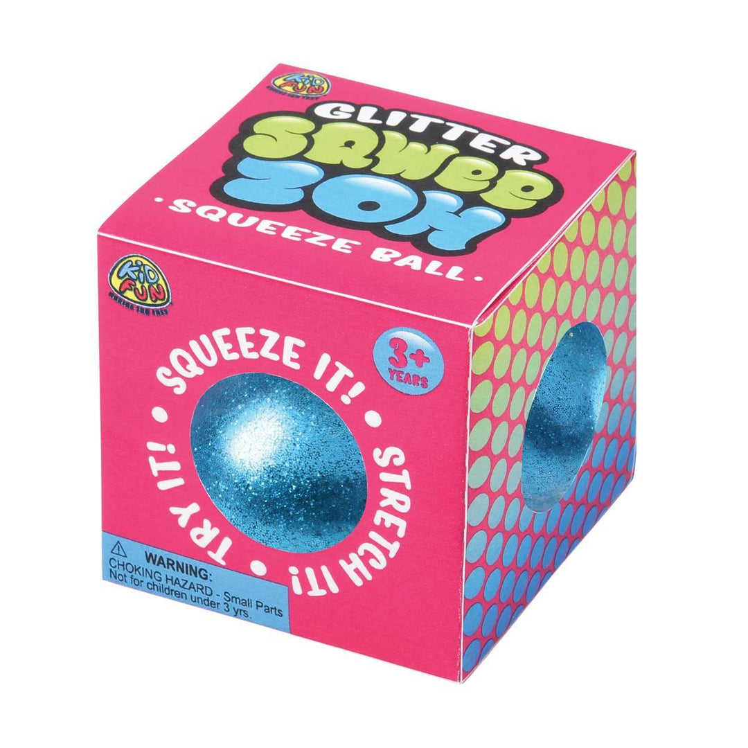 Toys | Squish Toy: Glitter Ball - assorted | US Toy Company