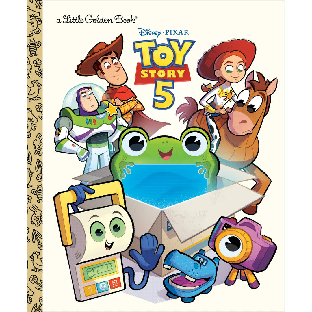 Book cover of 'Toy Story 5' featuring characters from Disney and Pixar.