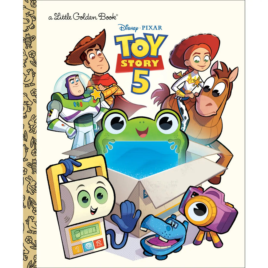 Book cover of 'Toy Story 5' featuring characters from Disney and Pixar.