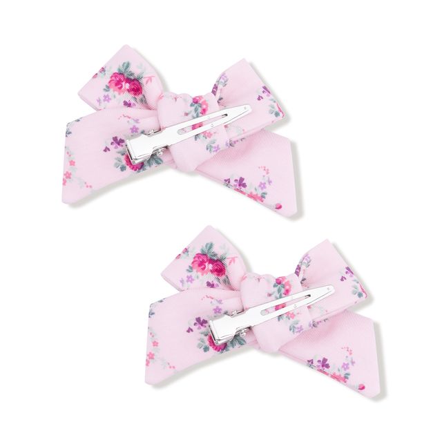 Clip | 2 Pack Hair Bow Clips - Rose Garden Trellis | Angel Dear