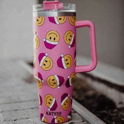 Tumbler | Happy Face Santa Hats Tumbler| Katydid - The Ridge Kids