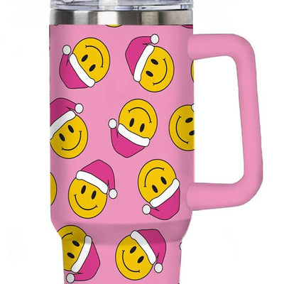 Tumbler | Happy Face Santa Hats Tumbler| Katydid - The Ridge Kids