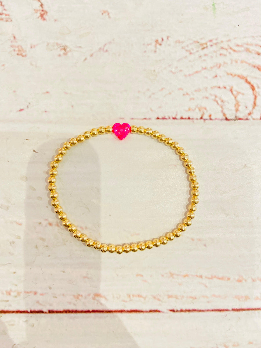 Tween Accessories | Large Heart Kids Bracelet | Bara Boheme Jewelry - The Ridge Kids