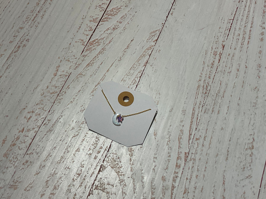 Tween Accessories | Opal Moon and Star Necklace | Bara Boheme Jewelry - The Ridge Kids