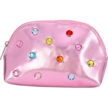 Tween Accessories |Pink Candy Gem Oval Cosmetic Bag | Iscream - The Ridge Kids