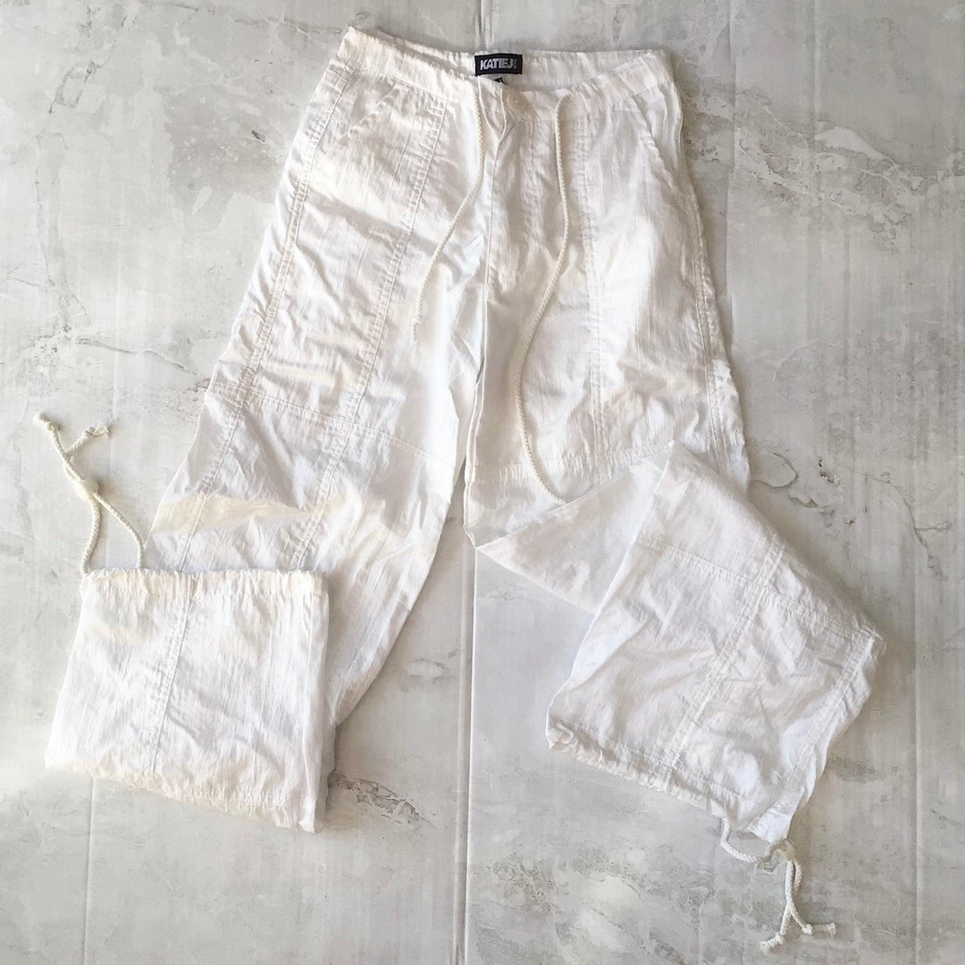Tween Bottoms | Gwen Parachute Pant in White | Katie J NYC - The Ridge Kids