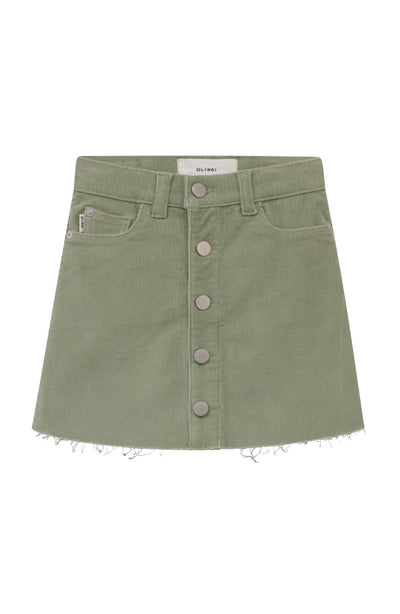 Tween Bottoms | Jenny Mini Skirt- Pistachio Cord| DL 1961 - The Ridge Kids