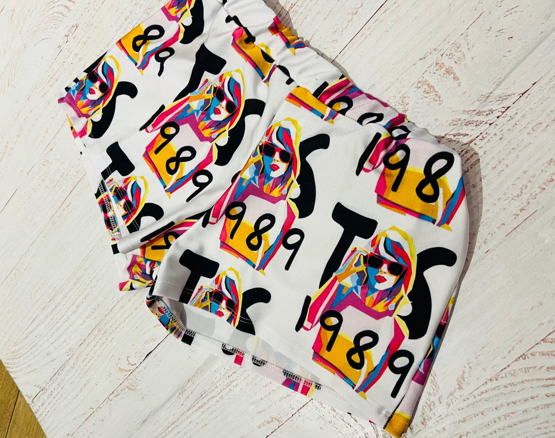 Tween Bottoms | Taylor Swift Inspired Print Shorts | 1989 Collection - The Ridge Kids