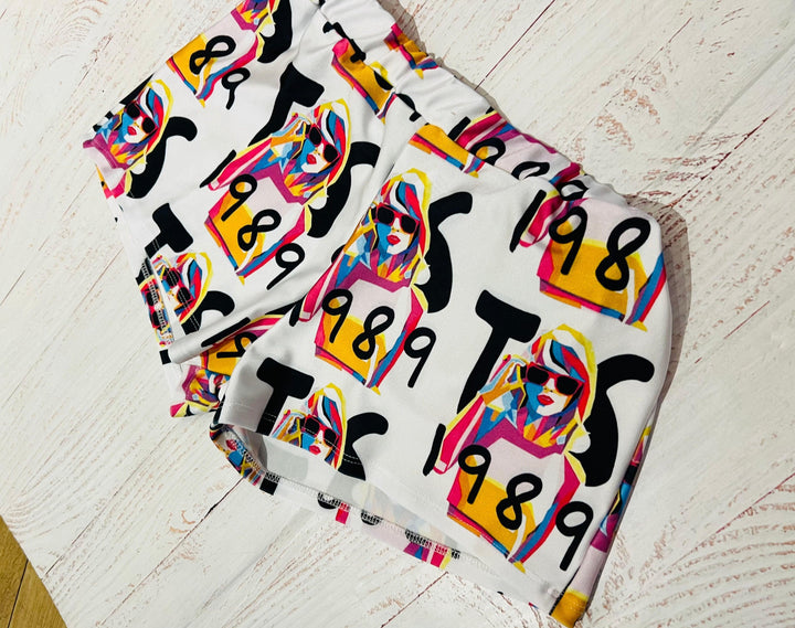 Tween Bottoms | Taylor Swift Inspired Print Shorts | 1989 Collection - The Ridge Kids