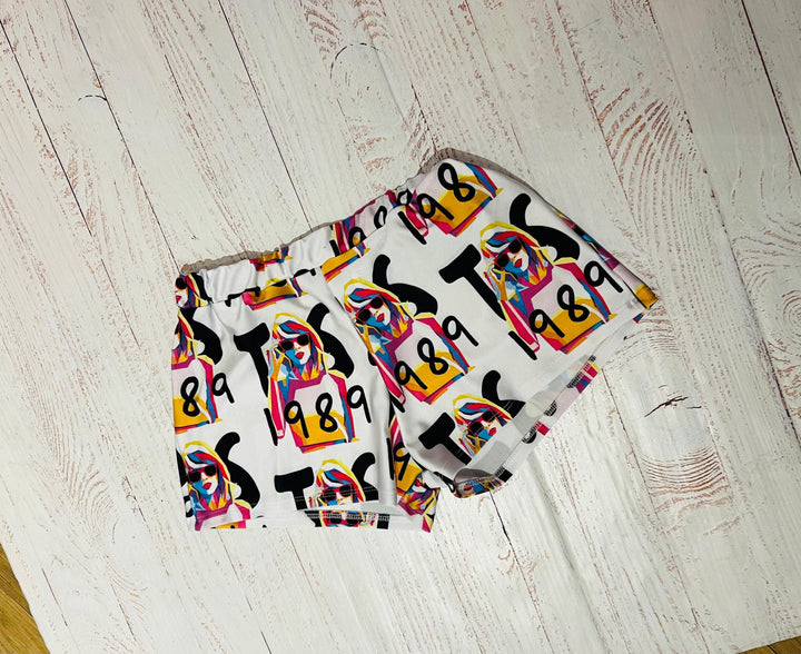 Tween Bottoms | Taylor Swift Inspired Print Shorts | 1989 Collection - The Ridge Kids