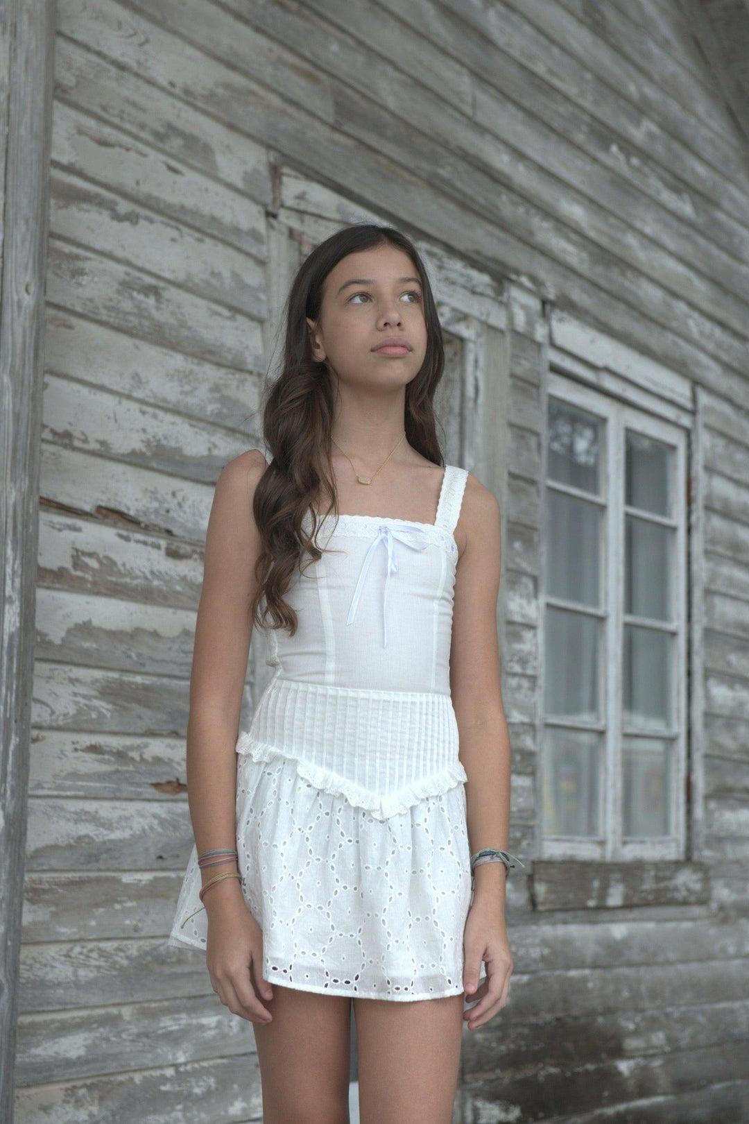 Tween Dresses | White Willow Dress | Katie J NYC The Ridge Kids Tween Dresses | White Willow Dress | Katie J NYC The Ridge Kids