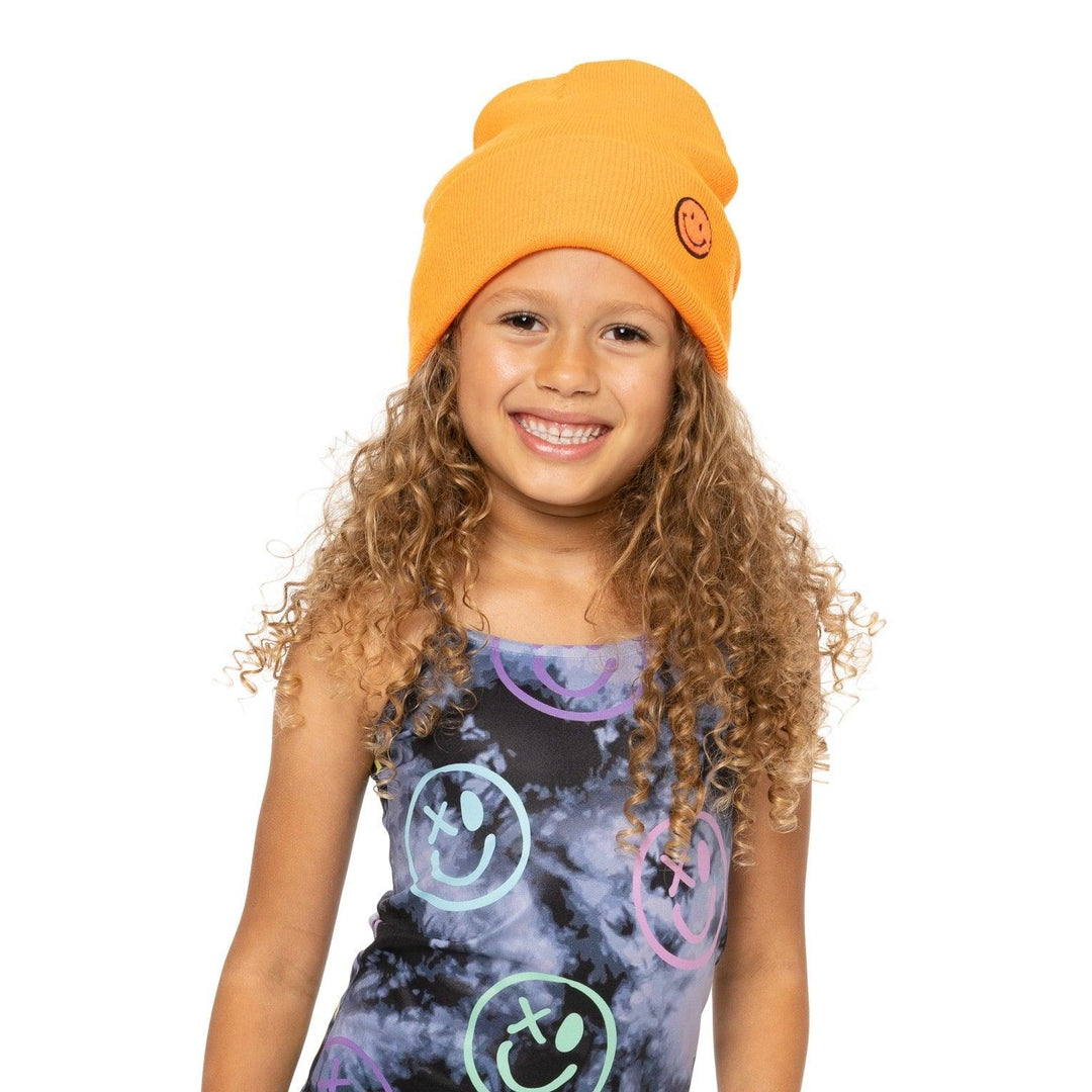 Tween Hats | Solid Color Smiley Beanie | Malibu Sugar - The Ridge Kids