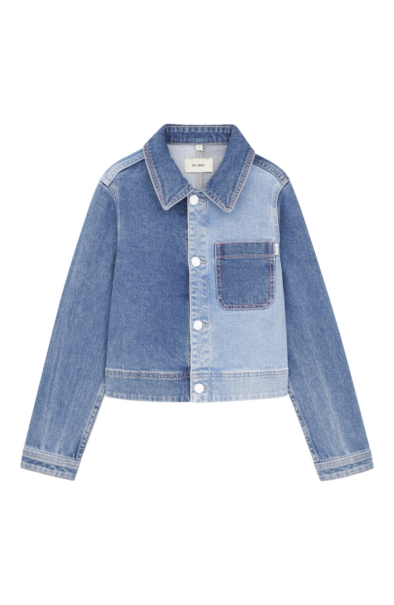 Tween Jacket | Fountain Blocked Manning Jacket | DL1961 - The Ridge Kids