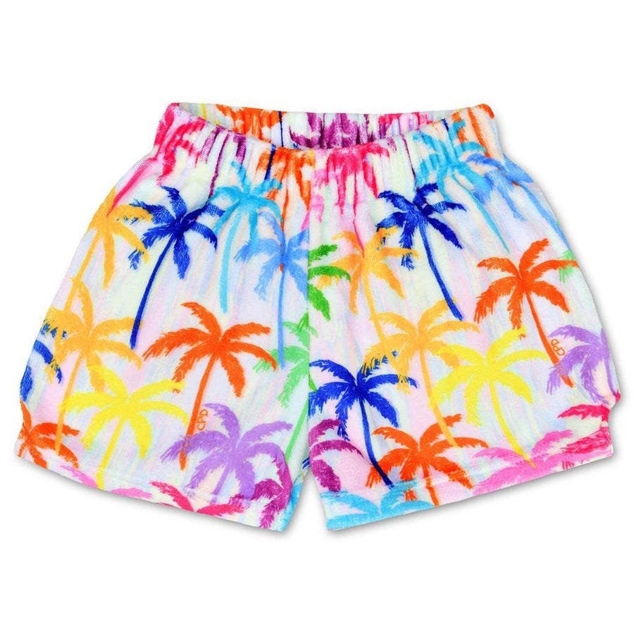 Tween Lounge | Plush Shorts - Corey Paige Palm Trees | IScream - The Ridge Kids