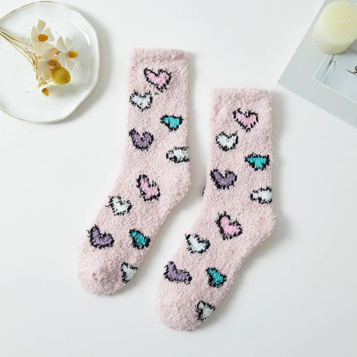 Tween Socks | Heart Patterned Winter Socks | Fashion City - The Ridge Kids