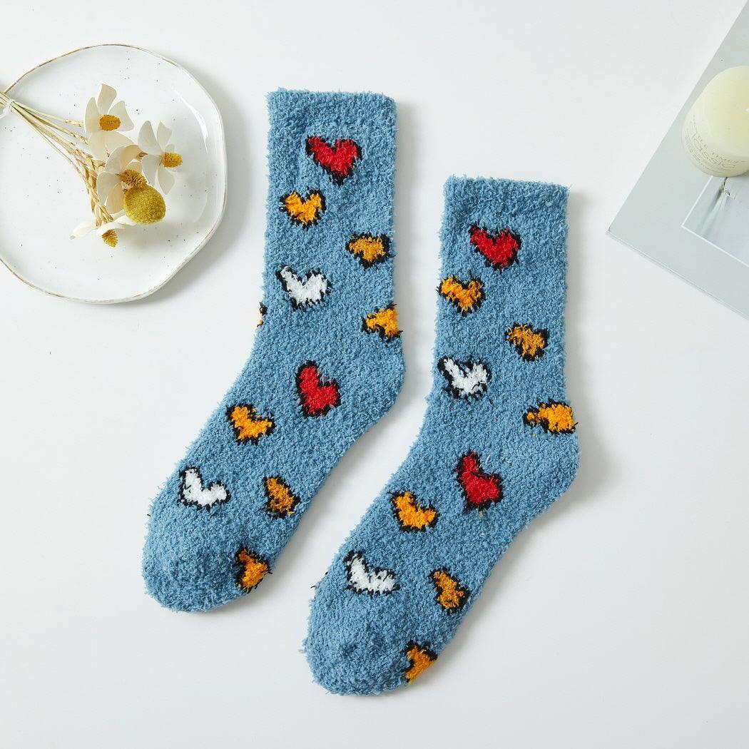 Tween Socks | Heart Patterned Winter Socks | Fashion City - The Ridge Kids